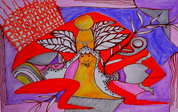 Pequeña armonía. Dibujo. 0,30m x 0,40m. 2018